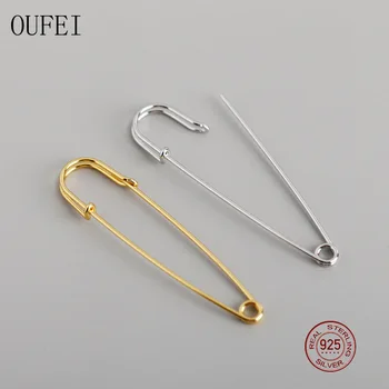 

OUFEI Pin Earrings For Women 925 Sterling Silver Fashion Simple Earrings Charm Unique Pin Earrings 2020 New summer Jewelry