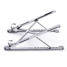 Портативная подставка для ноутбука с регулируемым углом наклона, алюминиевая, настольная, вентилируемая подставка для охлаждения, складной держатель, ультра для MacBook
