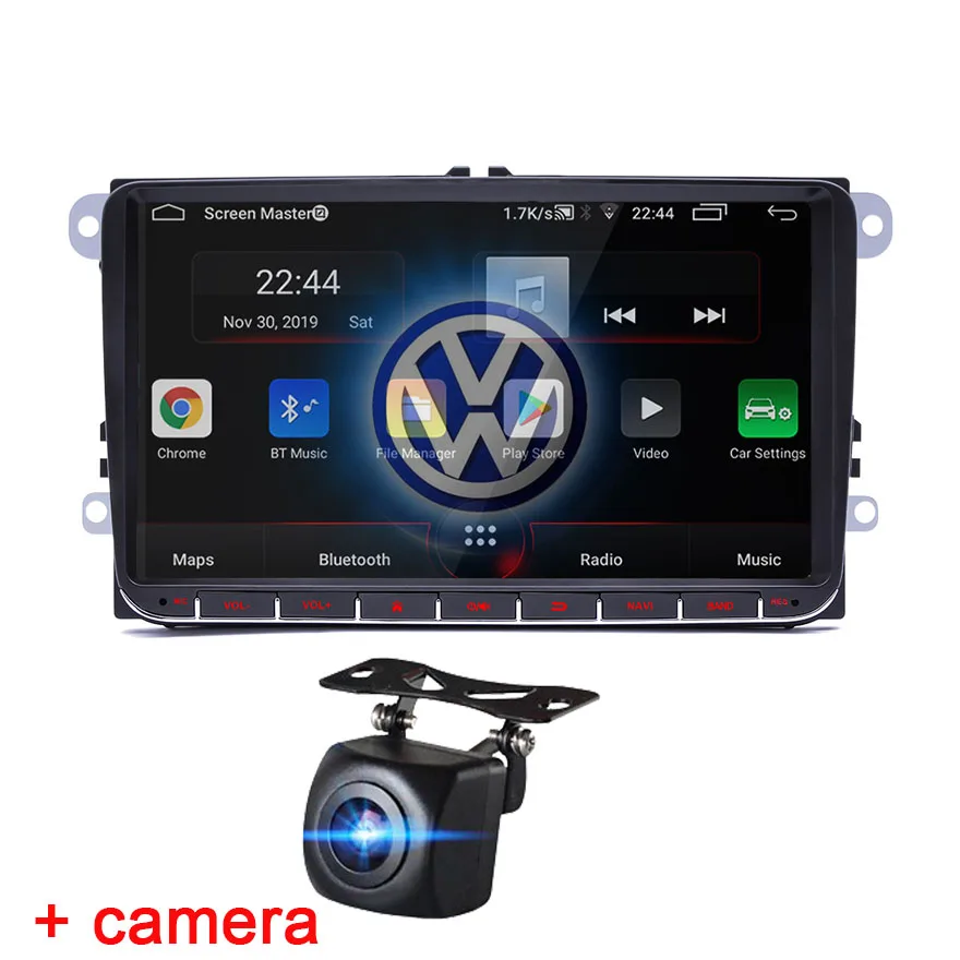 Android 8,0 для VW Volkswagen Golf Polo Tiguan Passat b7 b6 SEAT leon Skoda yeti Octavia автомобильный мультимедийный плеер 2 Din автомагнитола