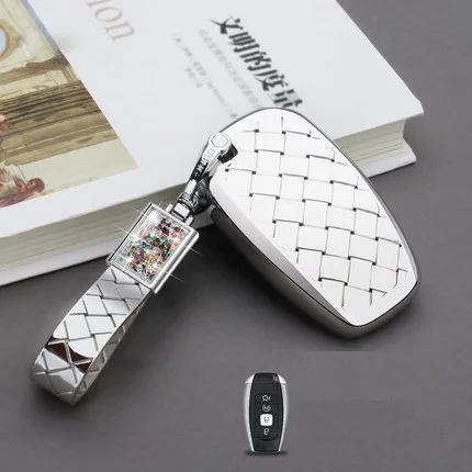 Автомобильный Умный брелок-чехол для Ford Lincoln MKC MKX MKZ Escape Explorer Flex Таурус Fusion Key Holder защитная сумка - Название цвета: Коричневый