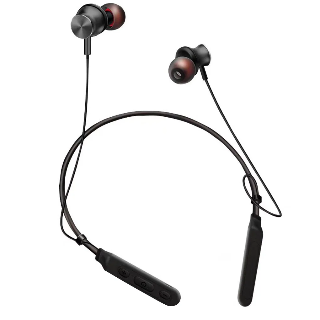 Мини Bluetooth 4,1 гарнитура Handsfree Dual Ear беспроводные шейные Висячие спортивные наушники вкладыши