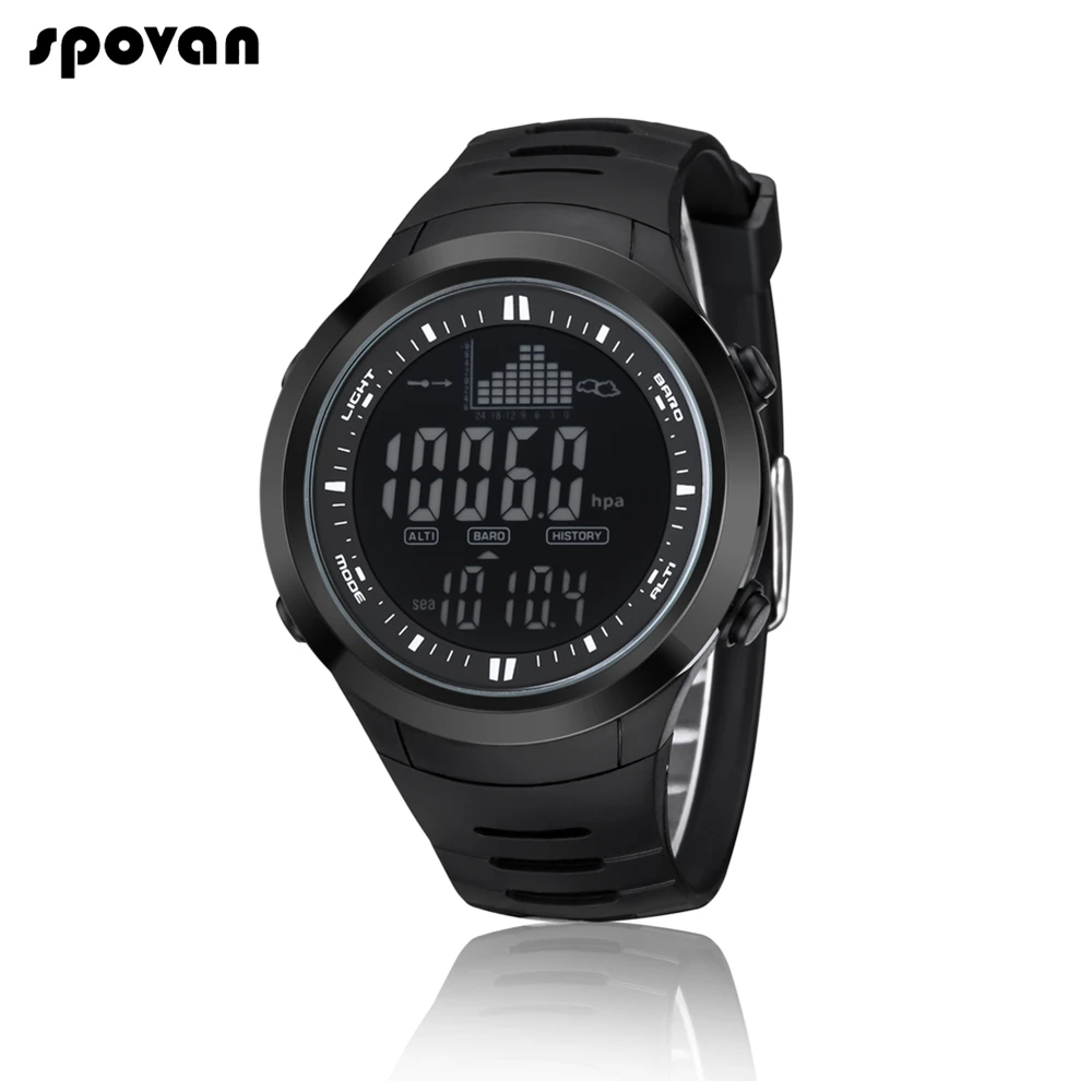 Spovan 2019 Мужские Цифровые Смарт часы ip68 Водонепроницаемый рыболовный фитнес