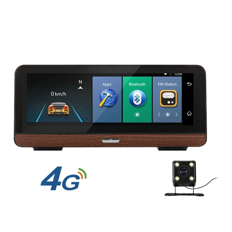 Camlive автомобильный зеркальный рекордер 8 дюймов 4G Adas Dual Cams Hd1080P Gps Bluetooth навигация