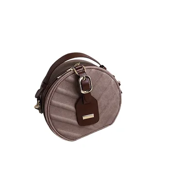 

Women Round Shape Wallets Fashion Female Zipper Purse Leather Bag