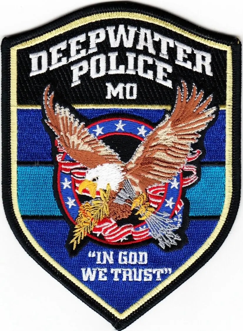 Custom embroidery Patch MISSOURI DEEPWATER POLICE DEPARTMENT iron on