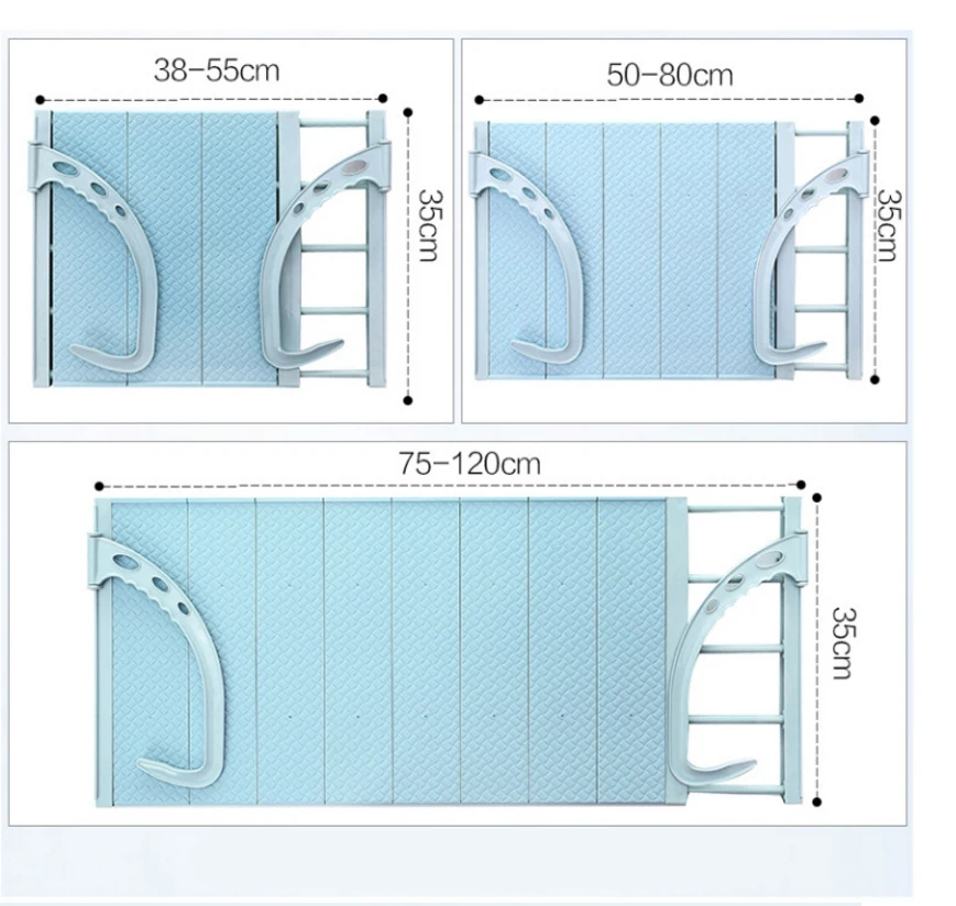 Portable Balcony Hanging Folding Drying Rack Underwear Socks Shoe Multi-function Plastic Indoor Telescopic Clothes Rack Holder