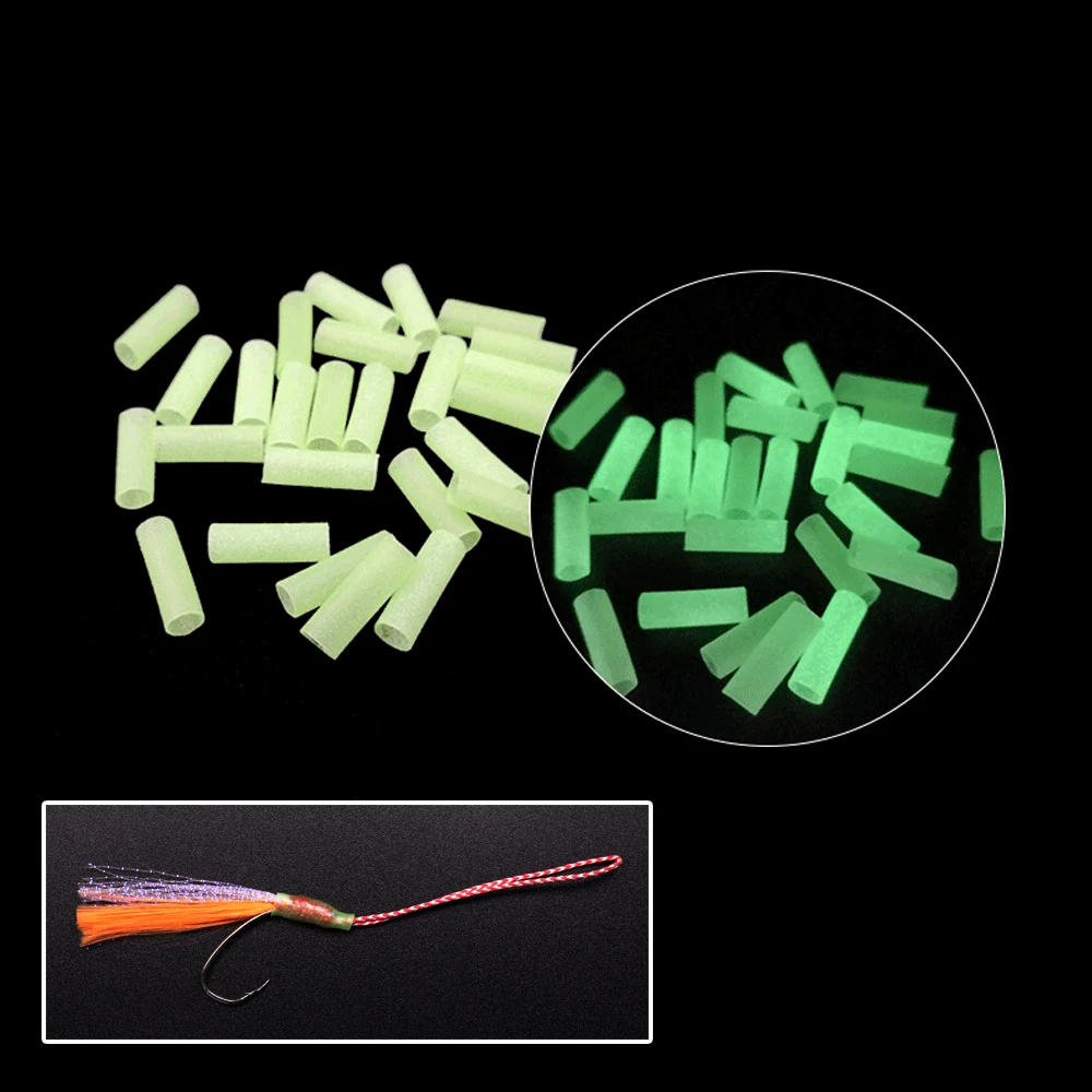 

Bimoo 300pcs Heat Shrink Tubes Pre-Cut Sea Fishing Rigging Material Luminous Plastic Tubing Pesca Line Glow Tubes