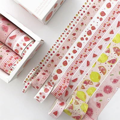 8 шт./кор. 3 м Мугу завод Фламинго животных Васи клейкие ленты diy украшения для скрапбукинга маскировки клейкая лента - Цвет: 01