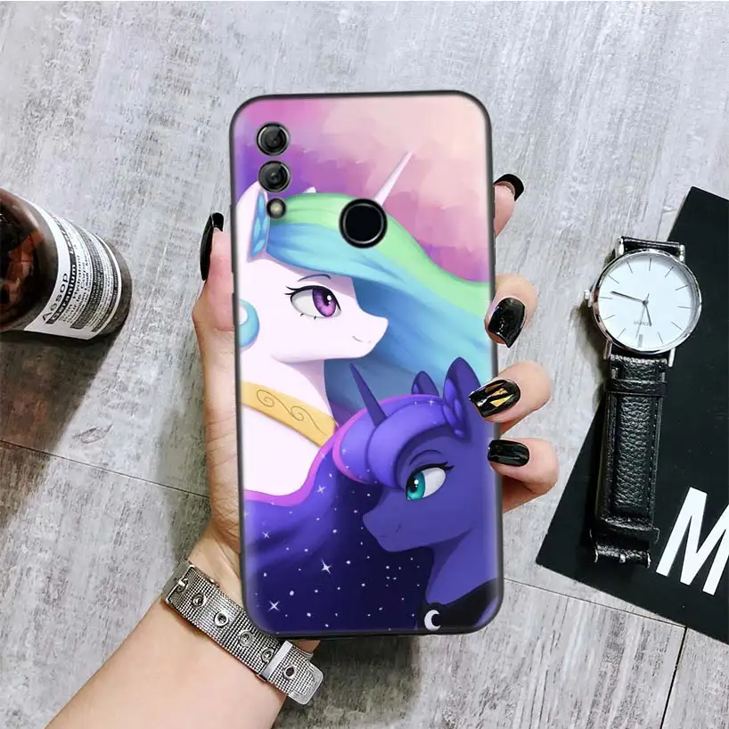 BA266-1 Волшебная с рисунком из мультфильма «Мой Маленький Пони» черная крышка чехол для телефона для huawei Y9 Y5 Y6 Y7 Honor 10 9 Lite 9X8X8 S 8A фотоаппаратов моментальной печати 7S 7A 10i 20i V20 Coque Капа - Цвет: BA266-1