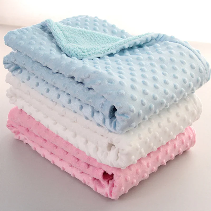

Baby Blanket Swaddling Newborn Thermal Fleece Blanket Solid Cotton Quilt Swaddle Wrap Baby Toddler Kids Towel Bedding Blanket