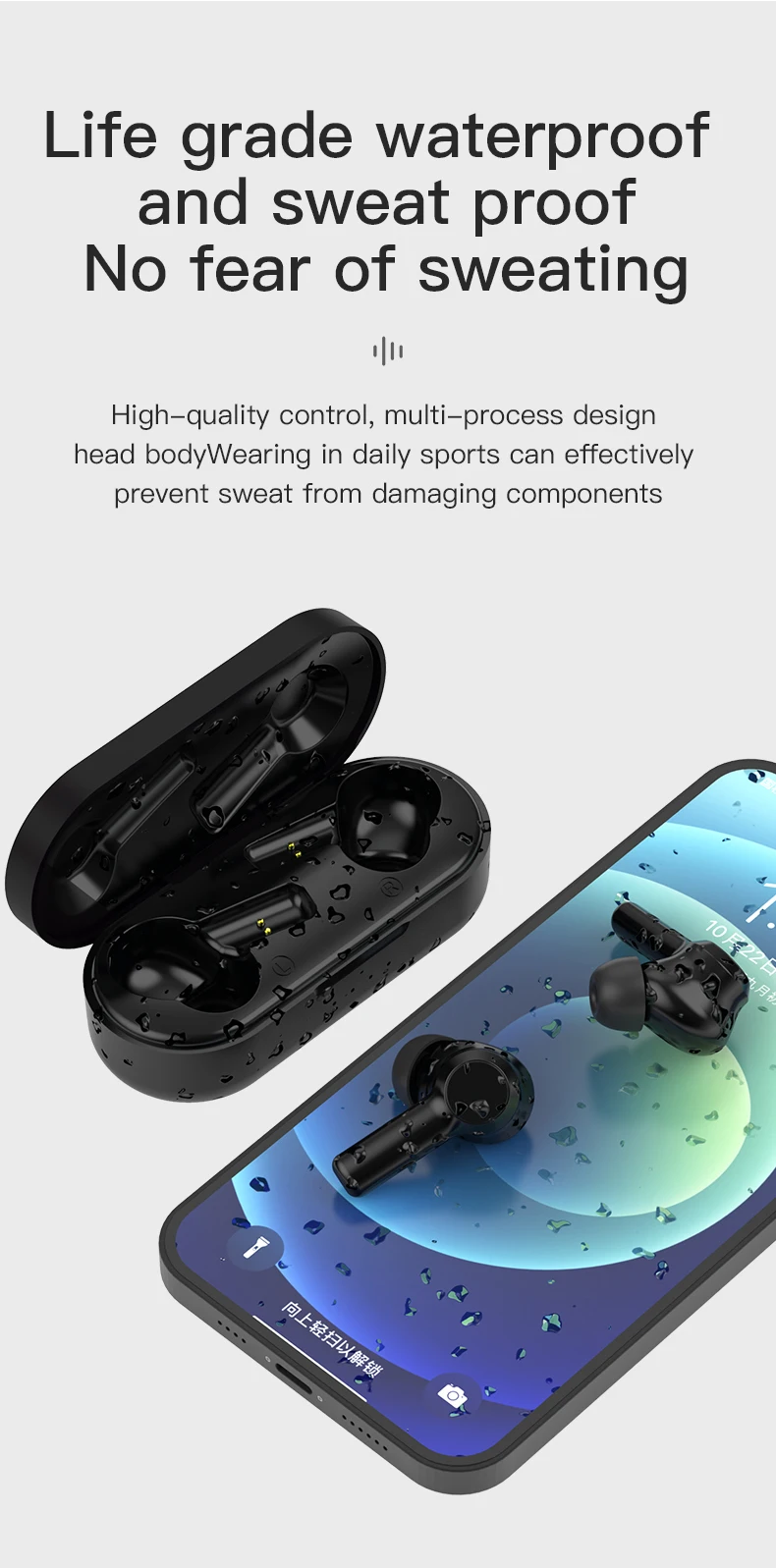 W20 TWS Bluetooth 5.0 Earphone Wireless Headphone Stereo Min Headset Sport Earbuds Microphone With Charger Box For Phone PK GT03 bluetooth headphones