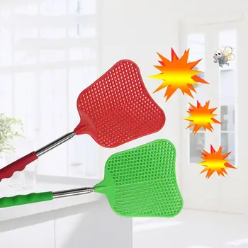 

3pcs Plantain Shape Extendable Fly Swatters Prevent Mosquito Insect Pest Control D08F