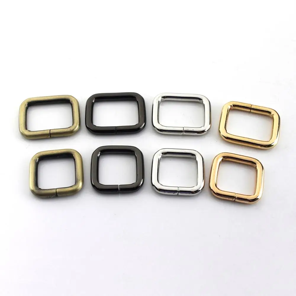 2pcs Metal Square Ring Buckle for Webbing Backpack Bag Parts