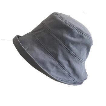 

Spring Outing Against The Waste Hat Shading Japanese Literary Joker Fisherman Hat Half POTS Hats Brim Cotton Bucket Hat Women