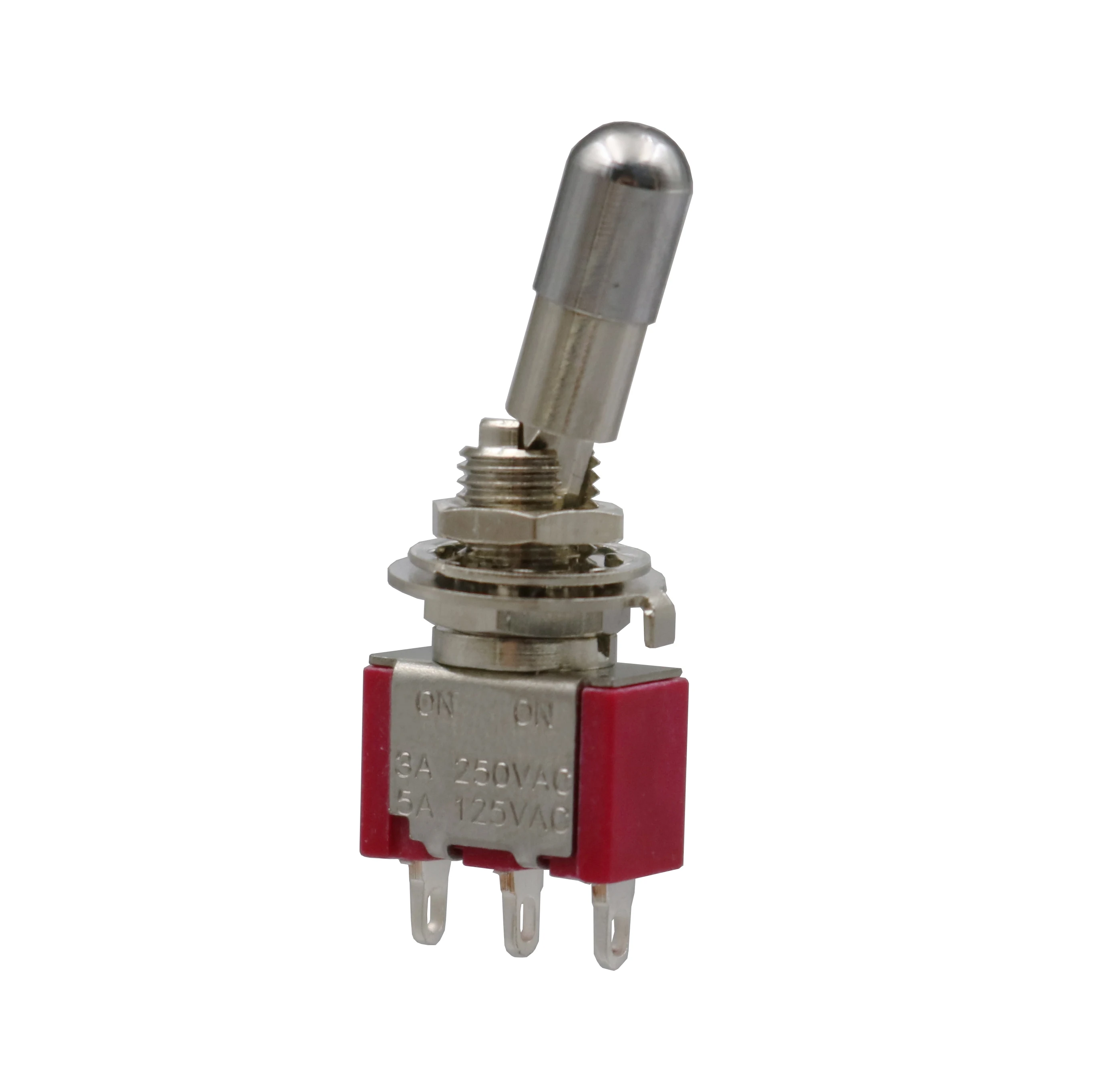 

5Pcs SH T8013-LK Lock Type ON-ON Maintained 2Position 3Pin SPDT Mini Toggle Switch