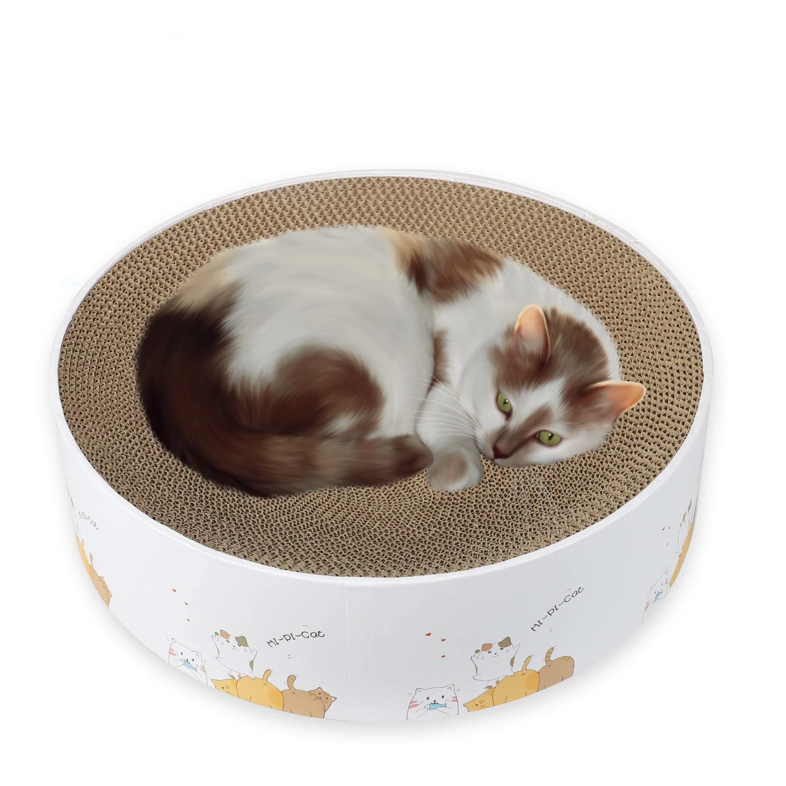 猫用の丸いスプーン型のポスト 誕生日のおもちゃ 家の装飾 家具の保護 家具 スクラッチャー Aliexpress