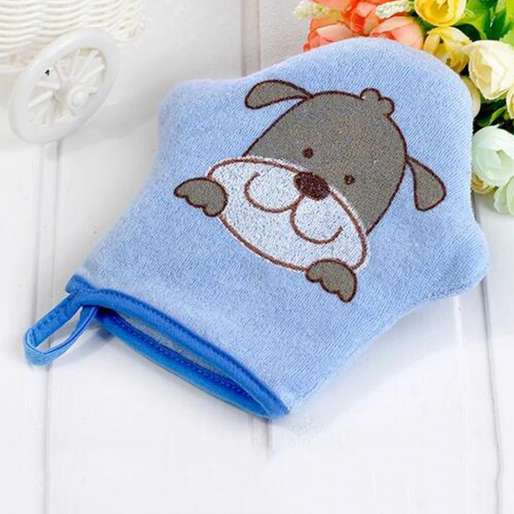 Soft Children Bath Towels Brushes Baby Animal Cartoon Shape Bath Gloves Towel for Children's Clean Wash Massage Shower baby bath gloves baby shower towels