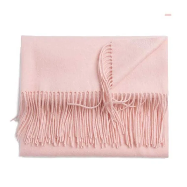 Top Grade Cashmere Scarf Women for Ladies Men's Scarves Solid Long Scarves with Tassel Shawl Wraps Poncho Stole 70*200cm - Цвет: Beige