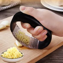 1pc aço inoxidável alho prensas manual alho picador cortar ferramentas de alho curva frutas vegetais ferramentas cozinha gadgets ferramentas