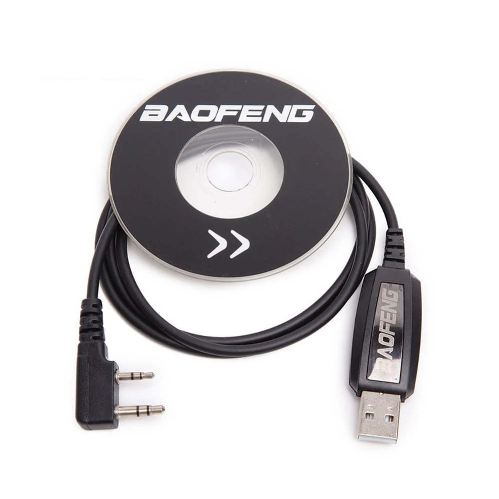 Baofeng USB Кабель для программирования, драйвер CD для UV-5R, 888 S, UV-82, UV-B6, двухстороннее радио, Walkie Talkie, Walkie CB Radio