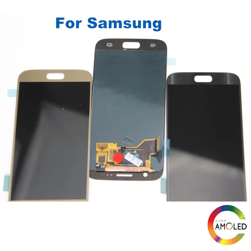 Супер AMOLED экран для SAMSUNG Galaxy S7 ЖК-дисплей G930 G930F G930A сенсорный дигитайзер сборка S7 ЖК-дисплей