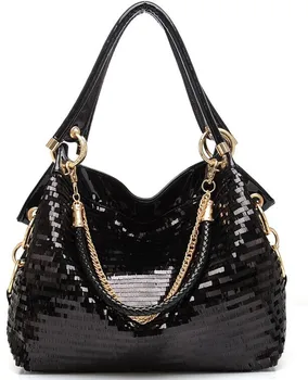 

Fashionable new sequins handbags lacquered women's bags casual one-shouldered women's bags