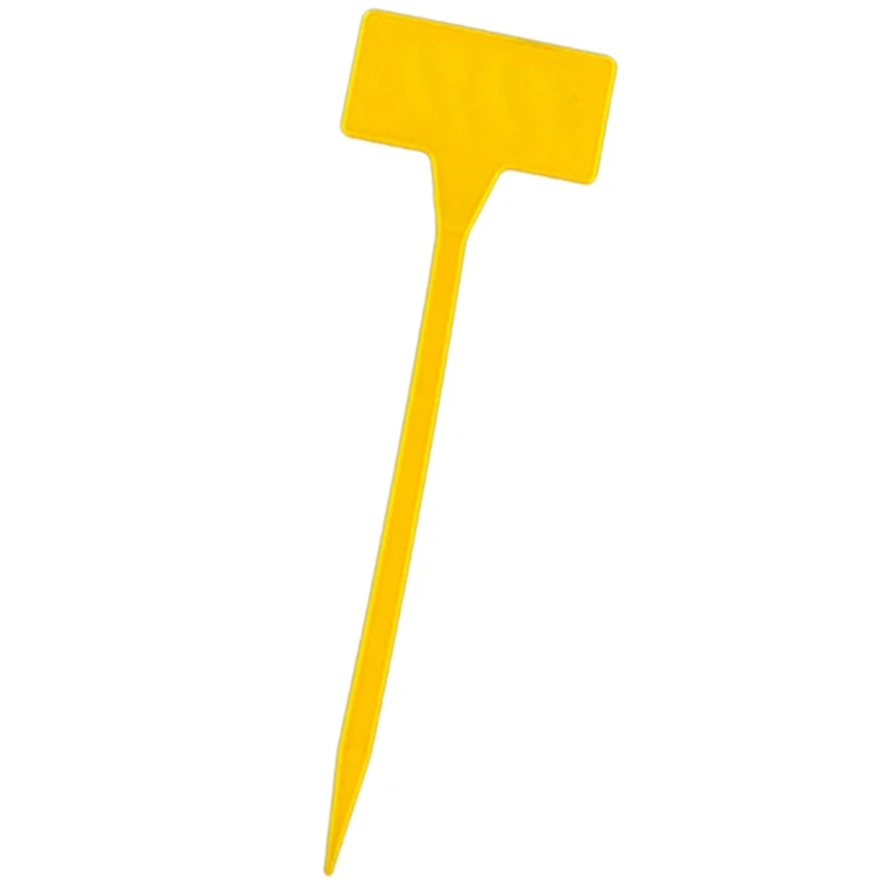 

Gardens Planting Tools 50 Pcs Bonsai Plastic Plant Labels Garden Labels T-Type Upturned Garden Tags Markers Nursery Upturned Yel