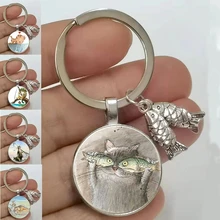 

2022 Zinc Alloy Keychain New Ambulance Medicine Box Jewelry Keychain Glass Pendant Doctor Keychain Nurse Souvenir Graduation