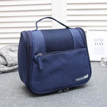 

Travel bag, compartment with zip pockets, outer pocket, blue