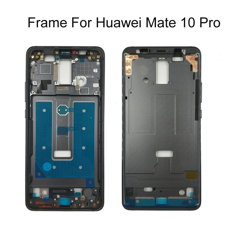 Средняя рамка для Huawei Mate 10 Pro пластинчатый Корпус Лицевая панель рамка ЖК-Поддержка передняя рамка Ремонт запасных частей