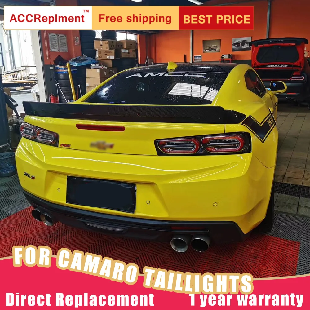New LED Taillight Assembly For Chevrolet Camaro 2016-2021 LED Rear Lamp Brake Reverse Light Rear Back Up Lamp DRL Car Taillight