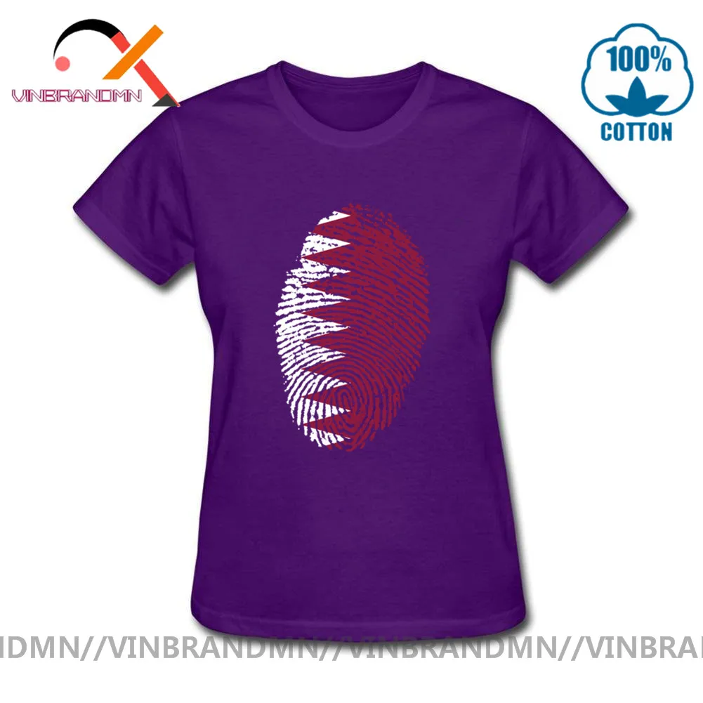 Футболка с флагом Катара футболка со сканером отпечатков пальцев стильные