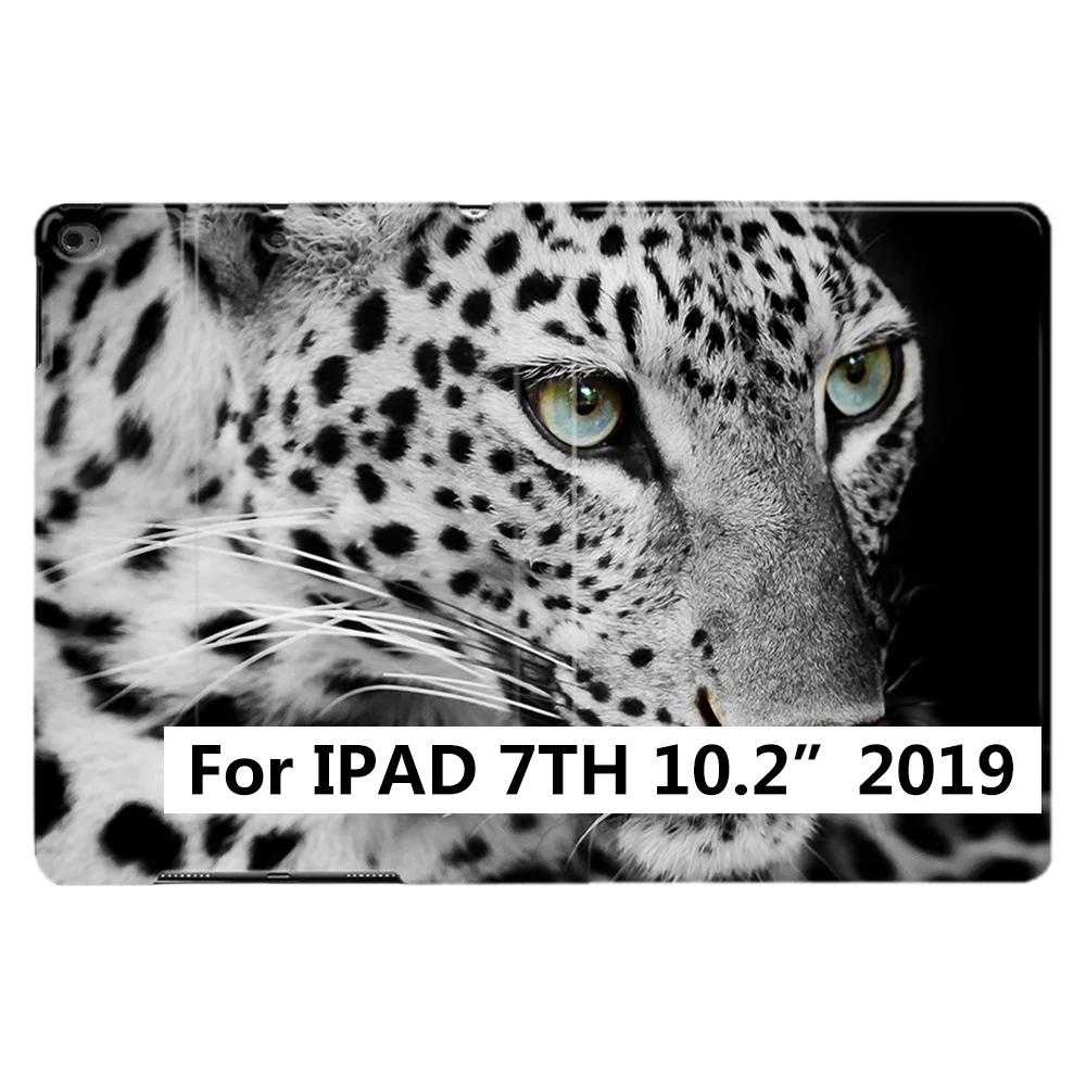 iPad 7th 10.2 2019 Черная пантера леопард животное из искусственной кожи Стенд Смарт чехол для iPad Air 1 2 3 9," 56 7th 10,2" 10," PRO Mini 4 5 - Цвет: iPad 7th 10.2 2019