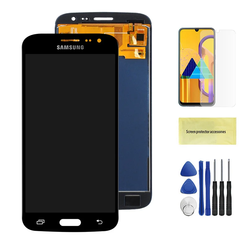 TFT Black 5,0 дюймов J210 lcd для samsung Galaxy J2 J210 J210F lcd дисплей кодирующий преобразователь сенсорного экрана в сборе части Регулируемая яркость - Цвет: TFT Black