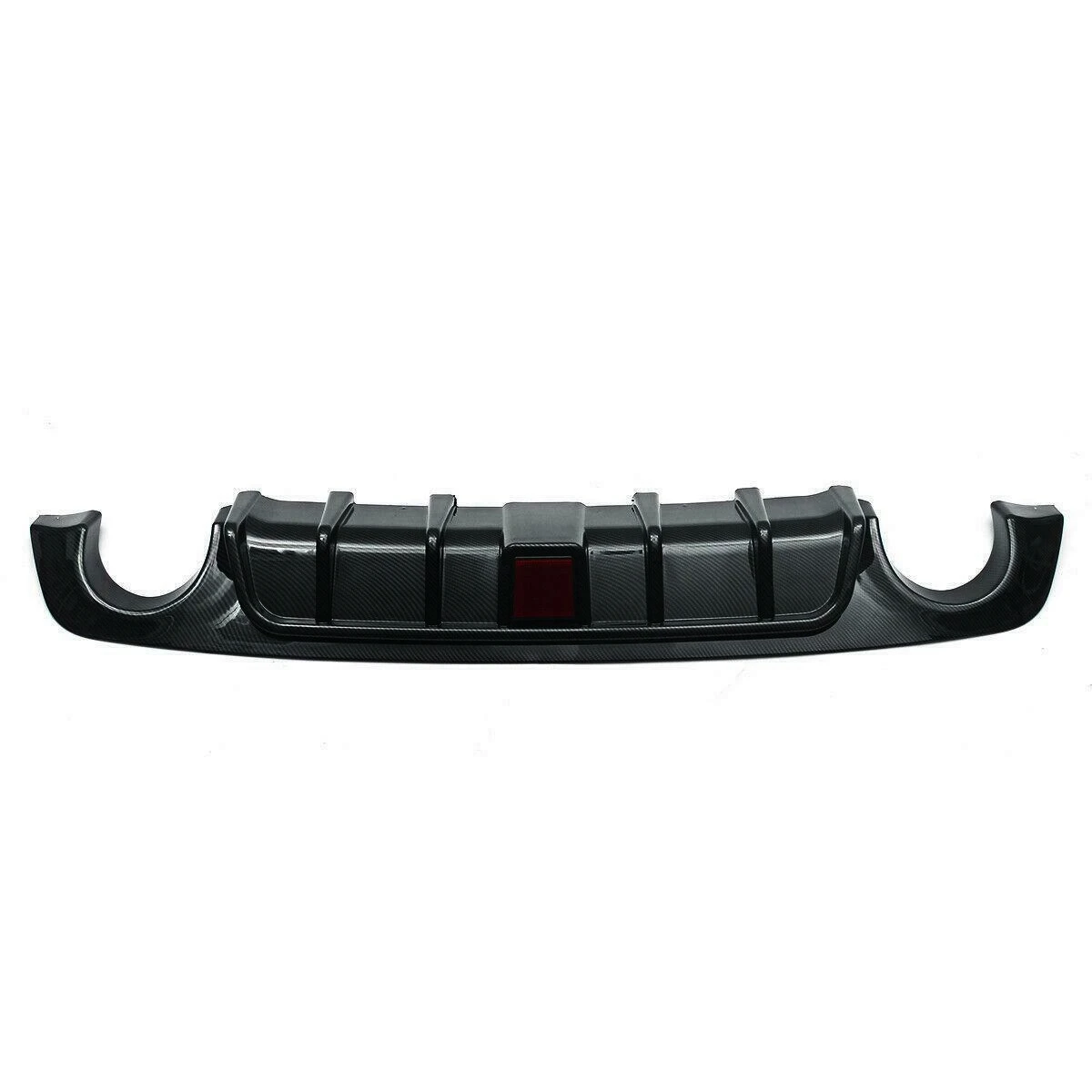 For Infiniti Q50 2018-2020 Rear Bumper Diffuser Lip With LED Lamp+Boot ...