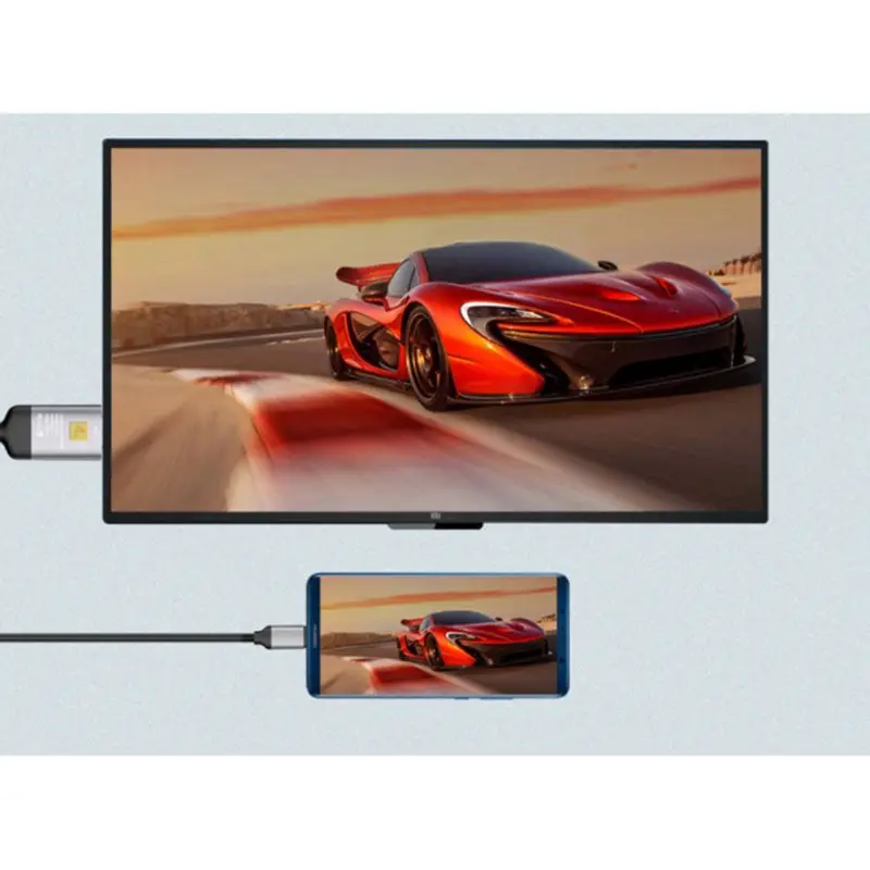 2 м Длина тип-c к HDMI портативный телефон подключение ТВ HD дисплей телефон к HDMI практичный HD кабель