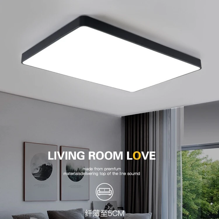 

LED Ceiling Lights Modern Lamps ceiling Living Room Lighting kitchen luminaires Square Ultrathin Colored Nordic Simple Bedroom