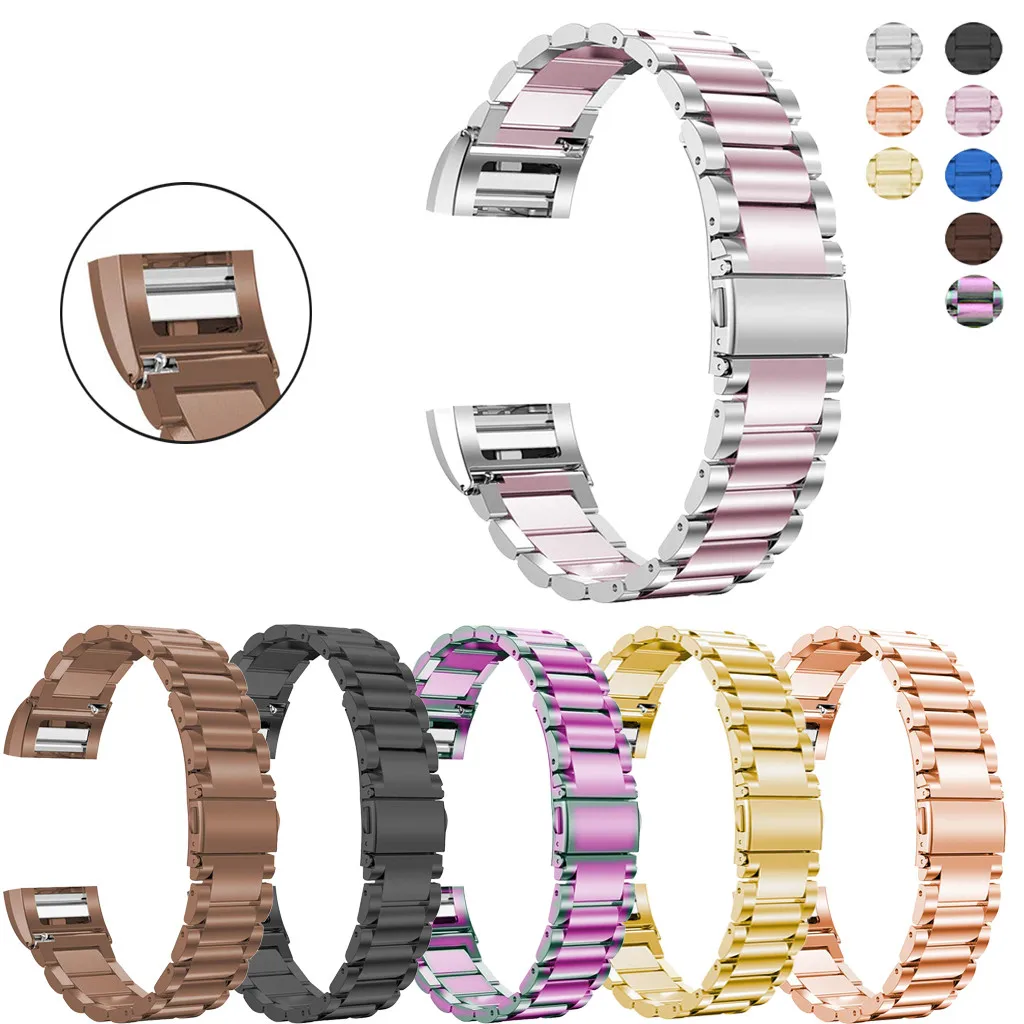 HIPERDEAL сменный ремешок из нержавеющей стали для Fitbit Charge 2 новейший модный ремешок для часов Aug15