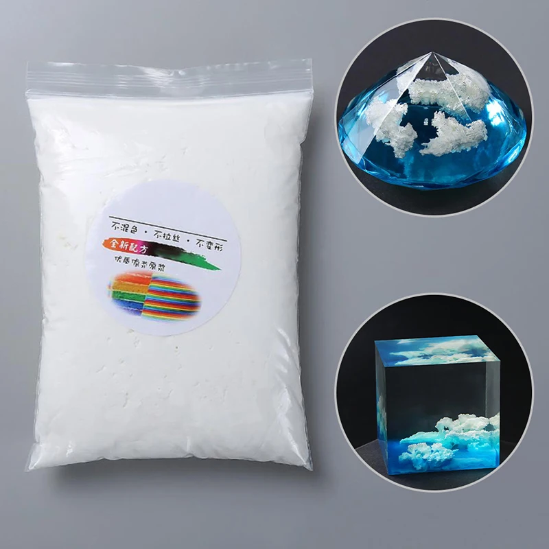 80g Per Bag DIY Handmade White Cloud Filler Crystal Epoxy Jewelry Accessories Imitation Making Mud | Украшения и аксессуары