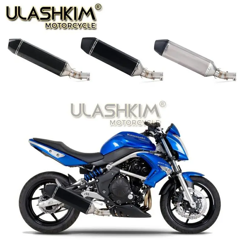 ER 6N 6F глушитель для мотоцикла средняя труба полная система слипоны kawasaki ER6N ER6F