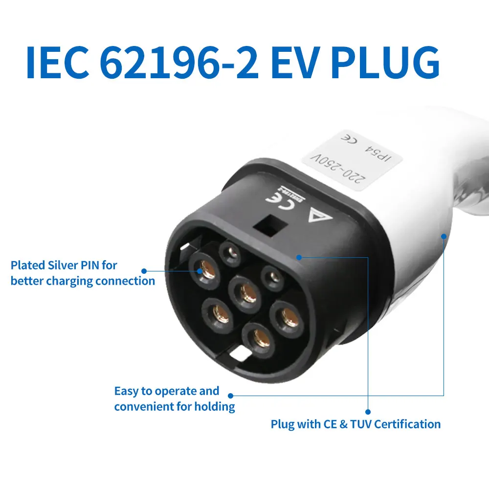 Зарядное устройство Kolanky iec 62196 тип 2 разъем для зарядки ev зарядное 32a типа