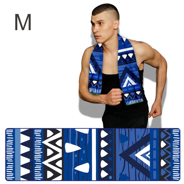 Cold Dry Cooling Sports Towel Printed Quick Dry Strong Absorbent Sweat Towel Golf Towel For Fitness Microvezel Handdoek Haar M