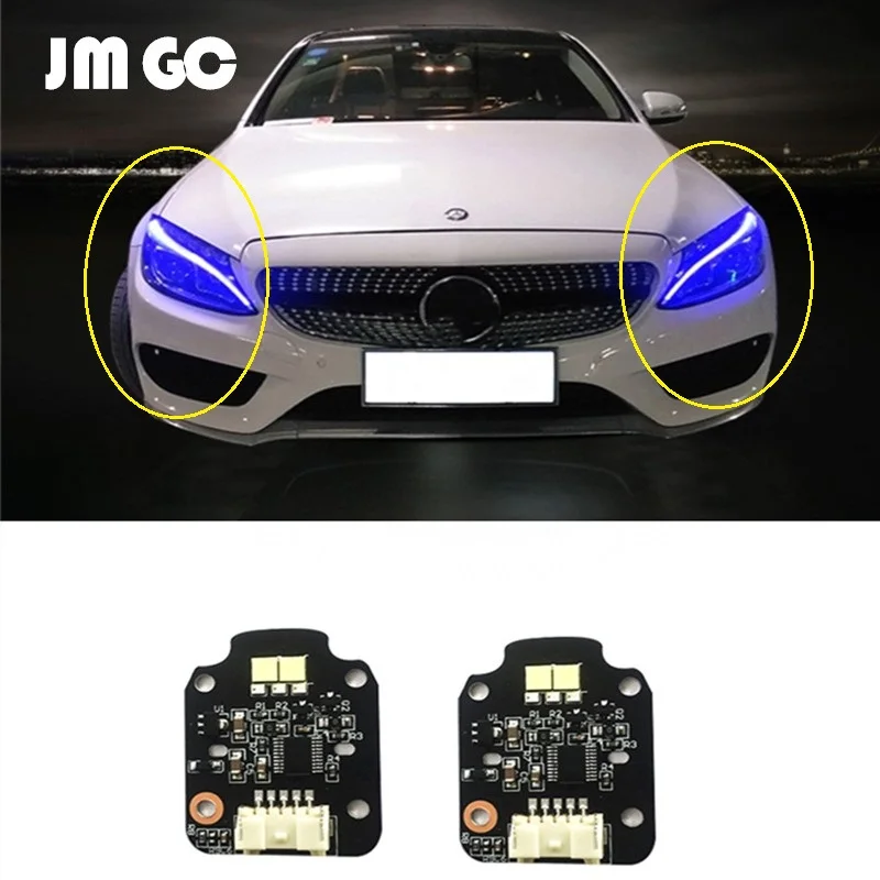 Светодиодный светильник, декодер для Mercedes-Benz c-класса W205 C200L C180L Blu-ray, ходовой светильник, дневной ходовой светильник, контроллер