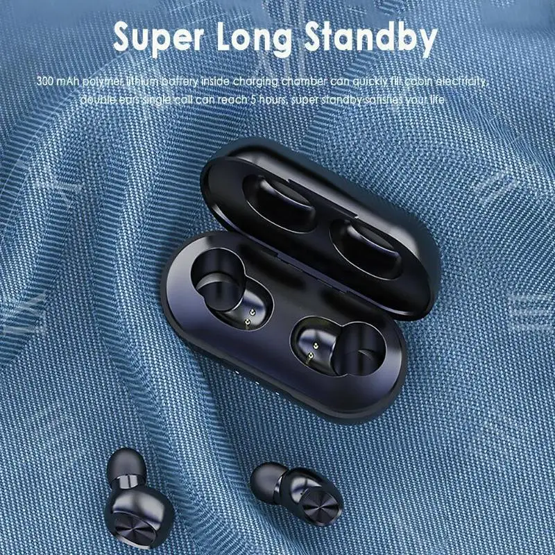 TWS Wireless Headphones 8D Stereo Sound Bluetooth V5 0 Earphones Sports Earbuds Headsets Noise Cancel Waterproof Touch control