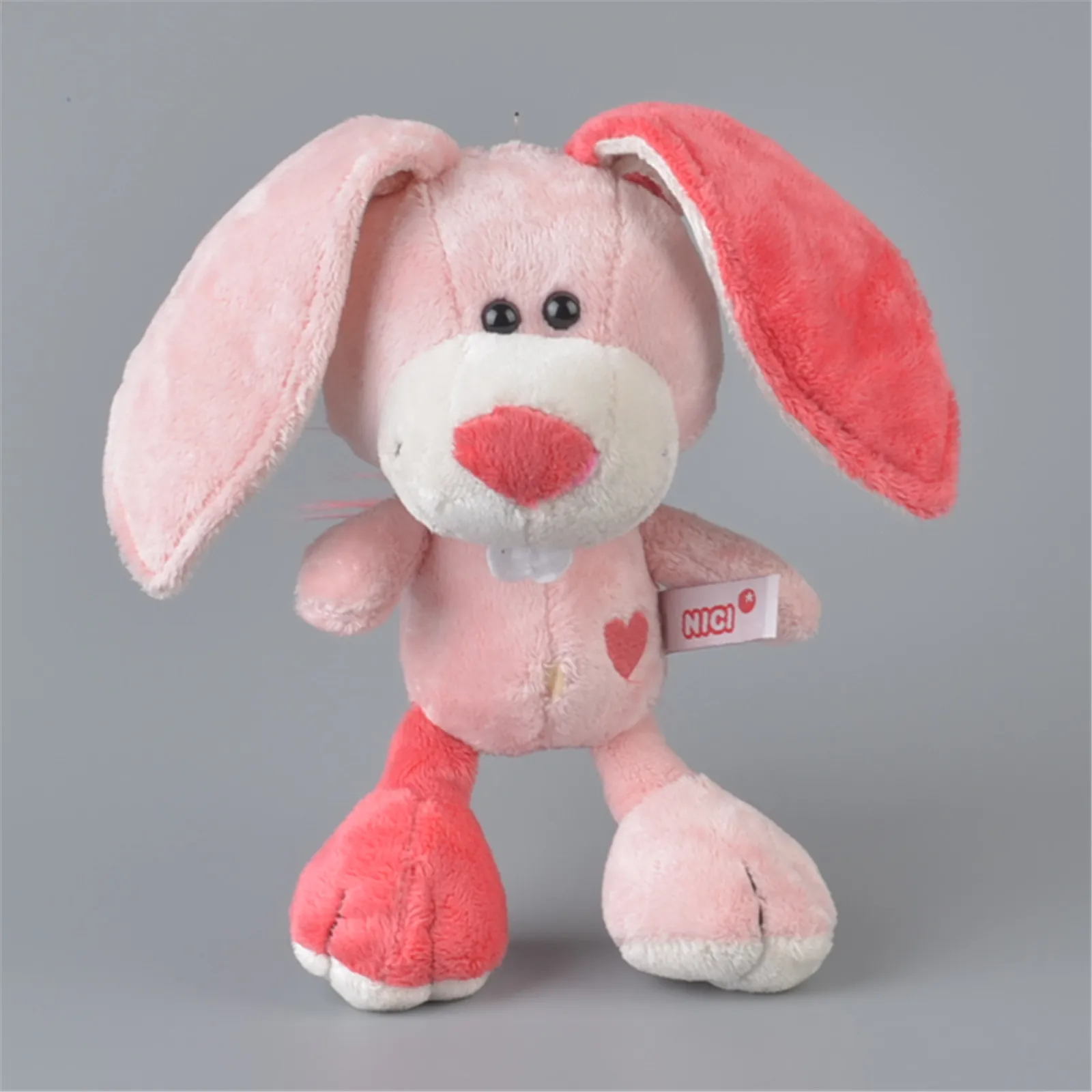 20 см-40 см Король покера розовый лев собака кролик слон животные мягкие плюшевые игрушки, детские куклы подарок - Цвет: Белый