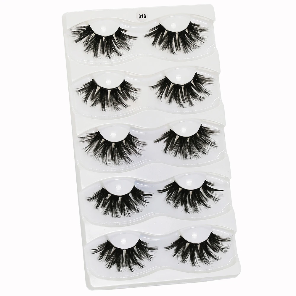 WOMELL Lashes 1 коробка ресницы натуральные длинные 3d ресницы ручной работы накладные ресницы Пластиковые Хлопковые Стебли макияж, накладные ресницы - Цвет: W018