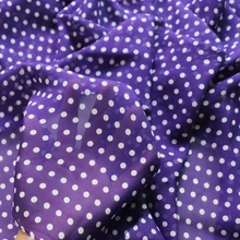 100 см* 135 см чистый шелк тутового шелкопряда шифон марлевая ткань в горошек фиолетовый