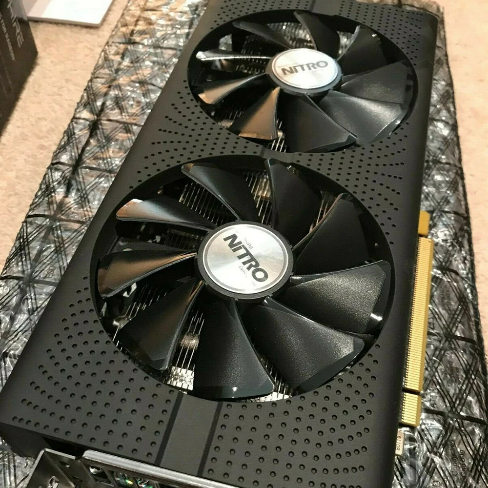 Видеокарта SAPPHIRE AMD Radeon RX 480 4 ГБ GDDR5 игровой компьютер GPU 256bit PCI Express 3 0 настольная б/у