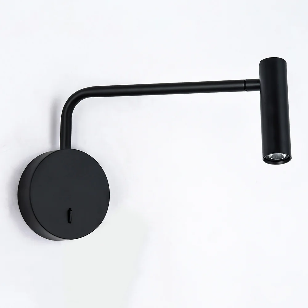 US $59.98 ZEROUNO LED Wall Sconces Cree LED Chip Adjustable Boat Switch Wall Mounted Desk Table Light Bed Reading Light 2700K Warm White