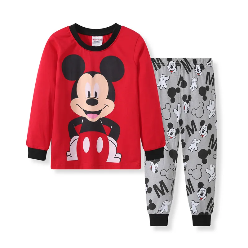 pyjama fille P7114 Детский пижамный комплект; Пижама для мальчиков с Микки Маусом; Рождественская Пижама для маленьких мальчиков; детские пижамы; домашние наборы для малышей; одежда для сна - Цвет: pyjama fille P7114
